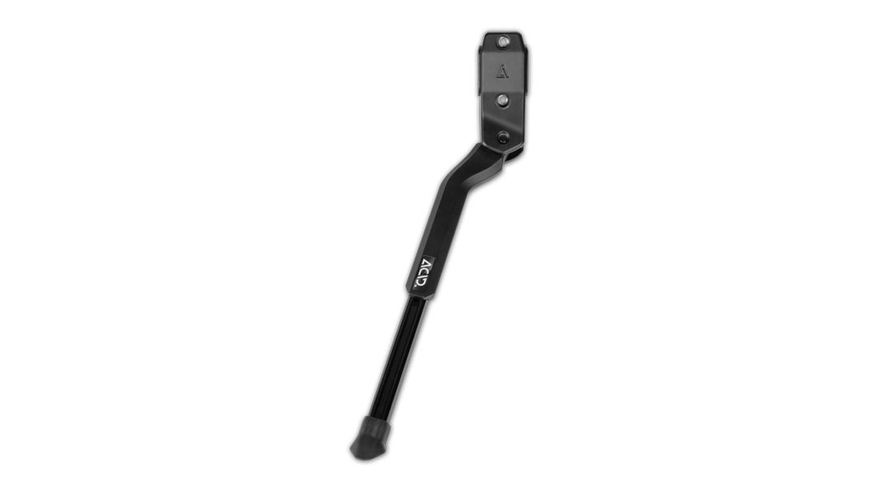 Der ACID UNIVERSAL Fahrradständer von ACID für 24-29 Zoll mit Montageplatte und Gummifuß ist auf weißem Hintergrund abgebildet.