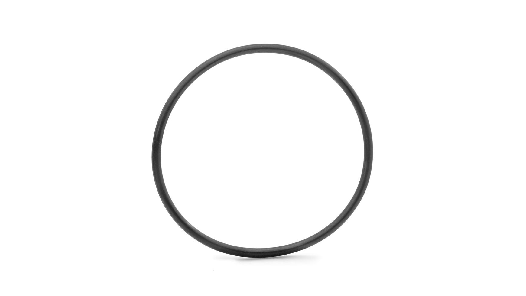 Ein schwarzer BOSCH O-Ring (BDU4xx), ein Original-Ersatzteil für eBike-Antriebssysteme, ist hochkant auf weißem Hintergrund abgebildet.