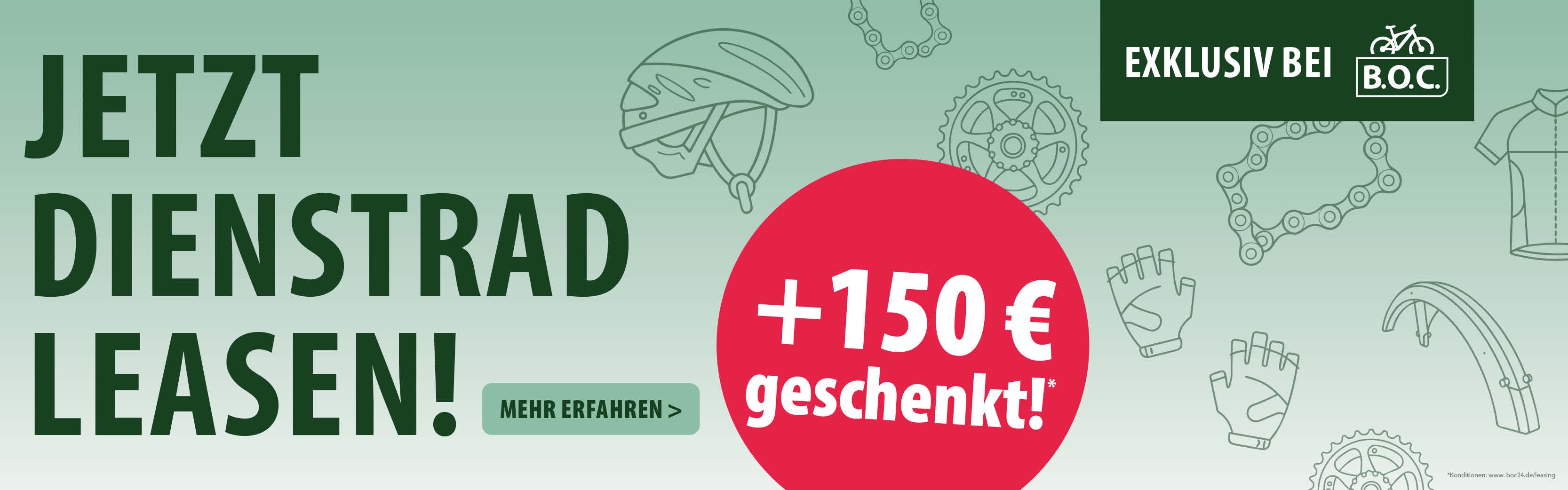 Dienstrad leasen und 150 Euro geschenkt
